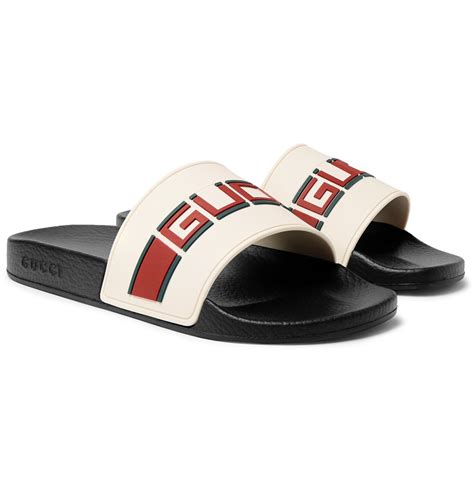 gucci white sliders